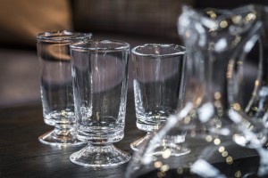 WINE glass on floor